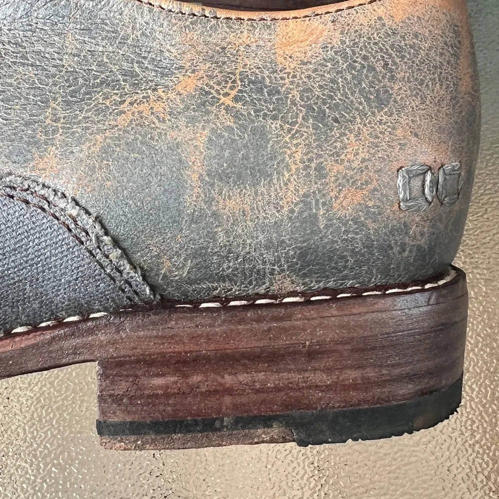 BED|STU Gray and Brown Loafers - Picture 8 of 12